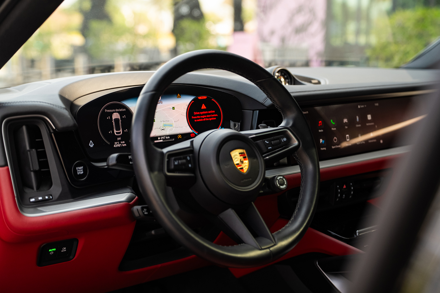 Premium luxury car in Dubai showroom
